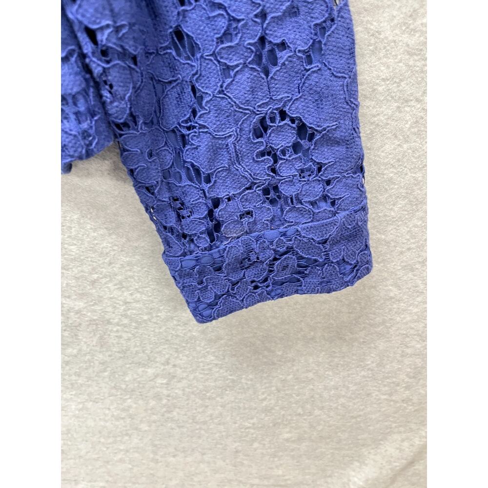 Chicos Purple Lace Crop Jacket Women's Size1 - Picture 6 of 13